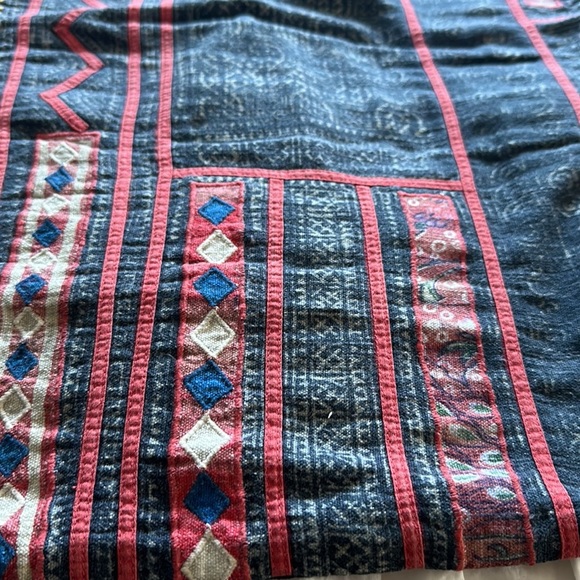 2 pottery barn pillows w button back closures. 19” x 19”. Boho hippie vibes. EUC - Picture 7 of 14